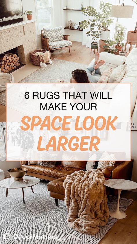 Small Living Room Area Rugs, Comfy Rugs In Living Room, Big Rug Small Room, Rugs In Apartment Living Room, Rugs In Living Room Small Spaces, No Rug In Living Room, How To Make The Living Room Look Bigger, Reading Room Rug, Rugs To Brighten Living Room