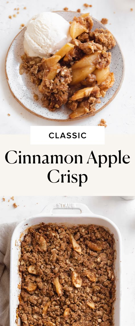 Cinnamon Apple Crisp, Easy Apple Crisp, Autumn Wall Decor, Broma Bakery, Apple Crisp Easy, Apple Dessert, Fall Desserts Easy, Crisp Apple, Brown Spots Removal