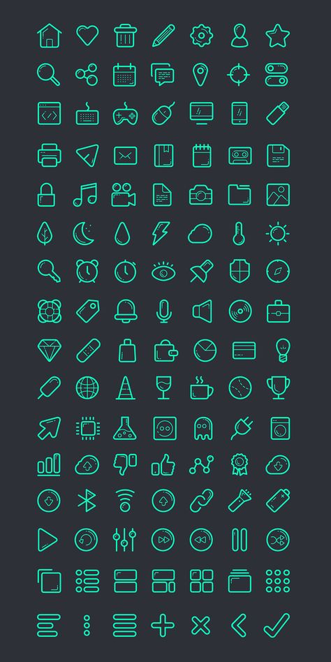 TweetSumoMe Here’s a gift of free icon set containing 112 icons and fonts from Taras Shypka. The download contains font files, SVG files,… Free Icon Set, Icon Design Inspiration, Social Design, Web Icons, Free Icon, Web App Design, Design Website, Line Icon, Design Thinking