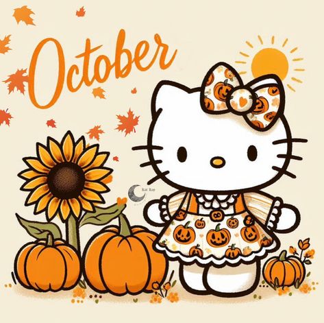 Hello Kitty Happy Thanksgiving Images, Fall Kittens, Hello Kitty Thanksgiving, Stitch Drawings, Kawaii Cat Drawing, Sanrio Danshi, Happy Thanksgiving Images, Hello Kitty Printables, Lilo And Stitch Drawings