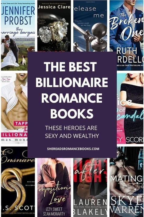 Billionaire Romance Novels Featuring Hot Heroes with Big Bank Accounts – She Reads Romance Books Billionaire Romance Novels, Hot Romance Books, Billionaire Romance Books, Sports Romance Books, Billionaire Books, Free Romance Books, Romance Series Books, Good Romance Books, Book Discussion