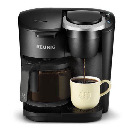 Keurig K-Duo Essentials Coffee Maker, with Single Serve K-Cup Pod and 12 Cup Carafe Brewer, Black - Walmart.com Dual Coffee Maker, Keurig Coffee Maker, Single Serve Coffee Maker, Capsule Coffee Machine, Cappuccino Maker, Pod Coffee Makers, Reusable Coffee Filter, Keurig Coffee Makers, Keurig Coffee