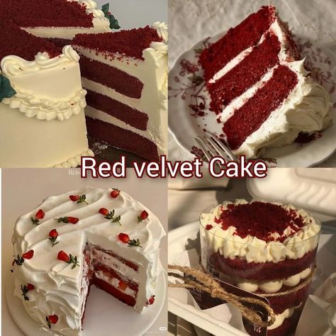 Which one would you pick? Follow @pickpinterest for more 🍰 #explore #explorepage #fyp #cake #pickpinterest Velvet Cake Aesthetic, Red Velvet Cake Aesthetic, Turning 23, Red Velvet Flavor, Cake Aesthetic, Instagram Collage, Picnic Food, Food Recepie, Buffet Food