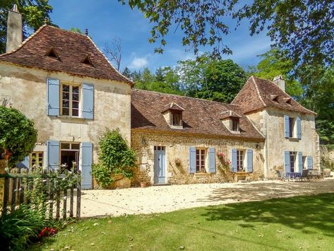 20 of the most beautiful properties for sale across France, as seen in Country Life - Country Life Old French Country House, French Country House Exterior, Cheap Homes, French Country Houses, Blue Shutters, Parisian Apartment, French Property, Paris Apartments, French Chateau