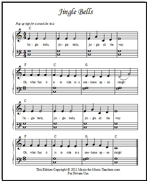 Jingle Bells sheet music is one of those need-to-know pieces for beginner piano players.  It has so many things going for it, both for the student, and from the perspective of the teacher! Jingle Bells Sheet Music, Christmas Piano Sheet Music, Easy Piano Music, Piano Music Easy, Beginner Piano Music, Easy Sheet Music, Piano Jazz, Piano Notes Songs, Piano Classes