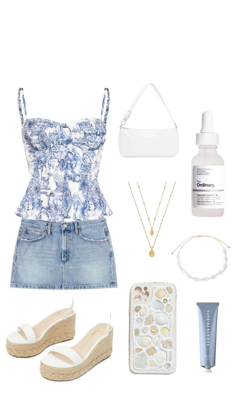 coastal granddaughter vibes 🌊 #coastalgranddaughter #aesthetic #clothes #fashion #outfit #blue East Coast Outfits, Coastal Granddaughter Outfits, Greece Cruise, Unrealistic Wishlist, Coastal Granddaughter Aesthetic, Granddaughter Aesthetic, Coastal Fashion, Coastal Life, Coastal Vibes