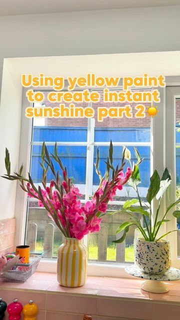 I Am So Happy, Painted Ceiling, Window Painting, Yellow Painting, Number 2, 2 On, Ikebana, The Other Side, So Happy