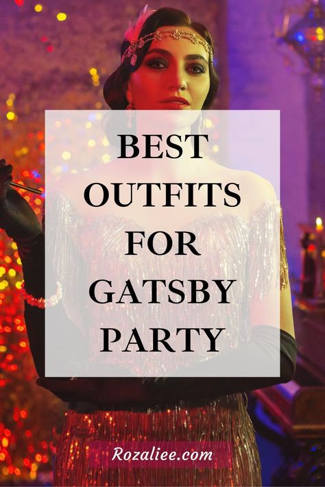 Enter the Jazz Age with our fun guide to flapper costume ideas for the Great Gatsby parties. From perfect headpieces to killer flapper dresses, we have everything you need to look like you just stepped out of a Roaring 20s party.

#greatgatsbypartydress
#flapperstyledressesgatsby
#1920shairaccessoriesflapperstyle

flapper girls 1920s costumes
great gatsby party dress outfits
what to wear to a gatsby party 1920s Flapper Dress Costume, Great Gatsby Attire For Women, 1920s Inspired Dresses Party, 1920s Outfit Ideas Diy, Gatsby Masquerade Party Outfit, 20s Masquerade Party, Saint And Sinners Party Outfit, Gatsby Party Outfit Black Women, Roaring 20s Inspired Outfit