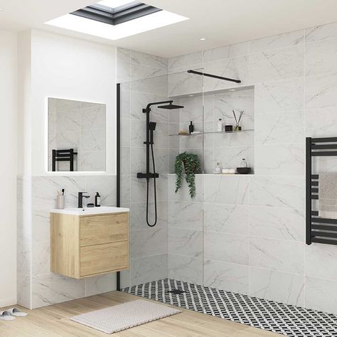 Bathroom Shower Enclosures, Wet Room Shower, Luxurious Showers, Wet Room, Big Bathrooms, Bathroom Layout, Shower Tray, Shower Screen, Glass Panel