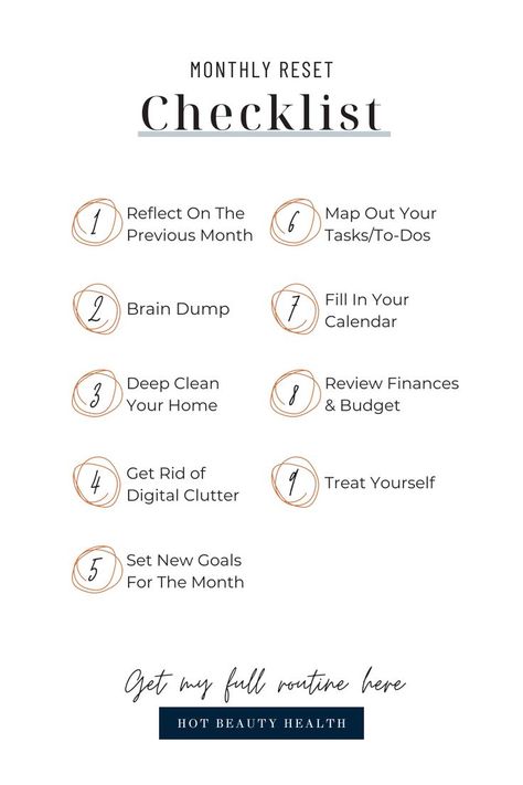 monthly reset routine checklist Monthly Reset Routine, Morning Reset, Monthly Routine, Monthly Reset, Reset Your Life, Reset Routine, Digital Clutter, Losing 40 Pounds, Task To Do