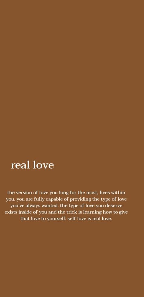 Self love is real love. Self Love Is The Best Love, Words About Self Love, What Is Real Love, Self Love Wallpaper, Define Love, Fall In Love With Yourself, Love Is Real, Different Quotes, Sassy Quotes