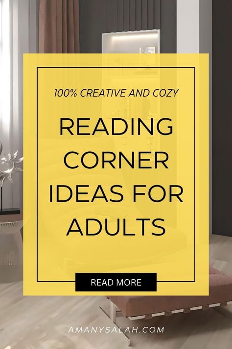 Embark on a journey of relaxation with our Creative Reading Corner Ideas for Adults. Immerse yourself in a world of inspiration where reading nook ideas seamlessly blends creativity and comfort. Transform your space into a haven of relaxation with these innovative ideas, perfect for crafting the ultimate reading corner. Reading Area In Master, Reading Nook In Home Office, Reading Nook Diy Corner, Reading Sitting Area, Simple Book Nook Ideas, Reading Nook Simple, Cozy Reading Corners Bedroom, Bedroom Library Ideas Reading Corners, Cozy Reading Nook In Bedroom