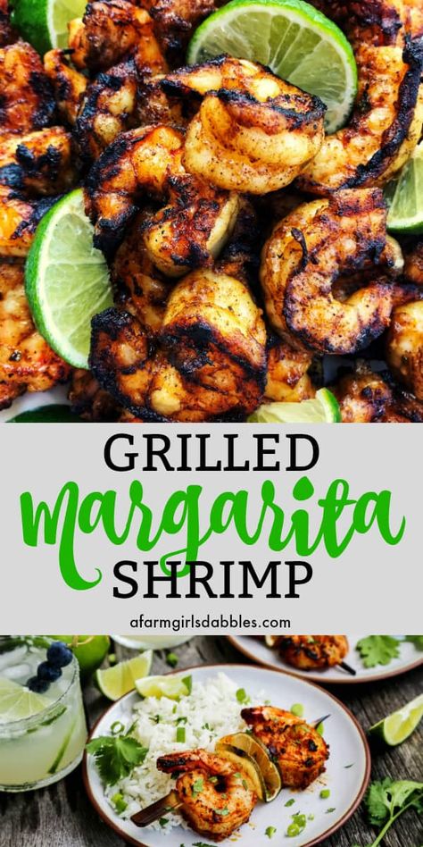 Shrimp Kebab, Margarita Shrimp, Shrimp Grilled, Kebab Recipes, Shrimp Dishes, Seafood Dinner, Grilled Shrimp, Kebabs, Fish Dishes