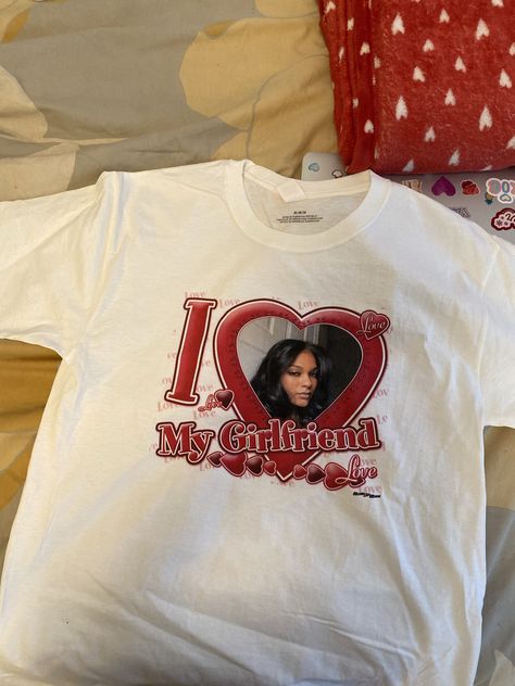 Custom Shirt Ideas For Boyfriend, I Heart My Gf Shirt Aesthetic, Boyfriend Valentines Day Gifts Aesthetic, Shirt Ideas For Boyfriend, I Heart My Gf Shirt, Gift Ideas For Husband Birthday, Creative Gift Ideas For Boyfriend, Christmas Gifts For Boyfriend Ideas, Diy Gifts Baskets