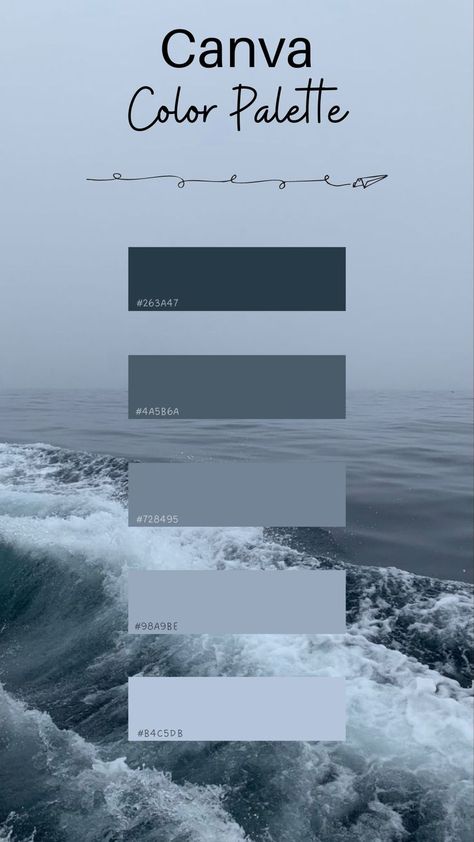 Canvas Color Schemes, Canva Colour Pallete, Website Design Color Palettes Colour Schemes, Color Palette For Canva, Color Palette Cool Tones, Cool Color Palette Colour Schemes, Color Code Canva, Kode Warna Canva, Canva Palettes Color