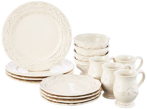 PRICES MAY VARY. Set Includes: 4 Each: 11.25" Dinner Plates, 9.5"Salad/Dessert Plates, 14 oz. Mugs, 5.5" Ice Cream Bowls Designed by Kari Walmsly Hand painted ceramic dinnerware Lead free ceramic Dishwasher & microwave safe for reheating only Ice Cream Bowls, Melamine Dinnerware Sets, Square Dinnerware Set, Stoneware Dinnerware Sets, Everyday Dishes, Melamine Dinnerware, Ice Cream Bowl, Salad Dessert, Stoneware Dinnerware