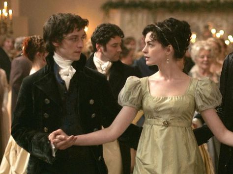 Jane Austen and Tom Lefroy Jane Austen Movies, Jane Austen Novels, Becoming Jane, Regency Dress, Country Dance, Costume Drama, James Mcavoy, Movie Couples, House Museum