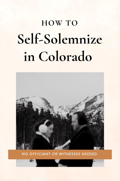 Did you know you can get married in Colorado with no officiant or witnesses? Discover how you can self solemnize in Colorado and how it can be the perfect option for your elopement. Colorado Self Solemnization, Self Solemnize Elopement Script, Self Solemnize Elopement, Colorado Elopement Locations, Colorado Wedding Elopement, 2025 Wedding, Gettin Hitched, Elopement Photos, Marriage License