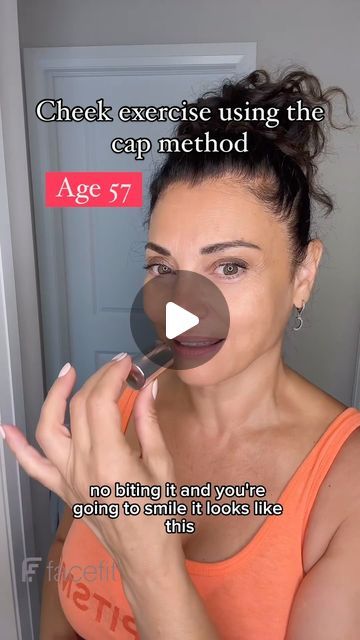 FaceFit Canada | If you’re having a hard time doing cheek exercises to tone the muscles, try the cap method. Follow along with this video. Which method do... | Instagram How To Relax Face Muscles, How To Lift Face Naturally, Cheek Lifting Exercises, Face Yoga Before And After, Cheek Exercises, Facelift Exercises, Jowl Exercises, Chin Wrinkles, Face Wrinkles Remedies