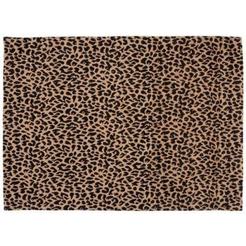 Warm your home with textile accents like Leopard Print Rug. This ferocious rug offers a tan base with black leopard print spots all over. With a thick, rectangular shape, this rug will be the perfect addition to your kitchen, bathroom, and more! Details: 	 Length: 24" 	 Width: 36" 	 Front Content: 100% Polyester 	 Back Content: 60% Cotton, 38% Polyester & 2% Other Fibers 	 Care: Spot Clean Only Leopard Bathroom Decor, Interlocking Foam Floor Tiles, Leopard Print Rug, Foam Floor Tiles, Foam Flooring, Black White Vintage, Standing Desks, Print Coupons, Fabric Bolts