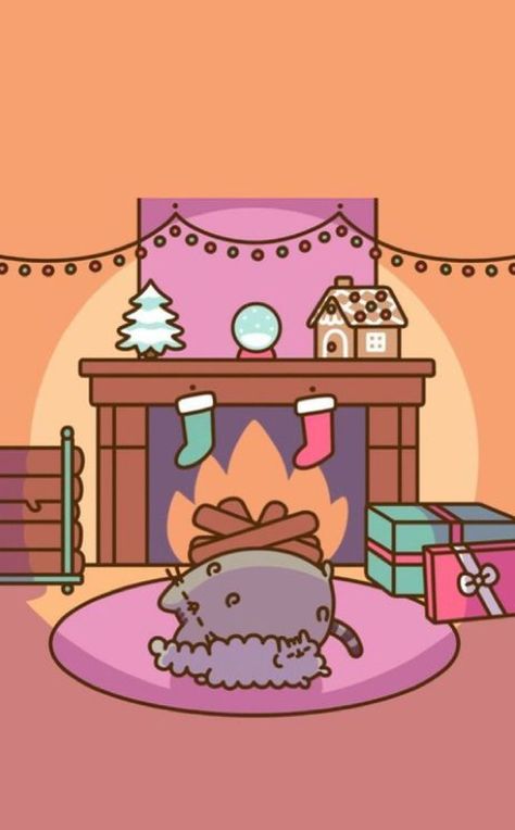 #pusheen #cutecat Pusheen Gif, Pusheen, Christmas Card, Hello Kitty, Gif, Kitty, Christmas Tree, Funny, Christmas