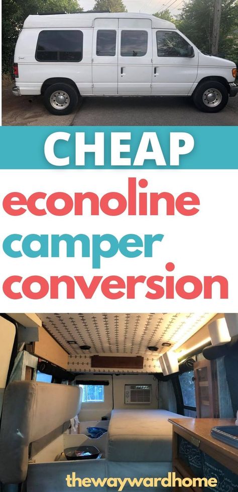 Camper Van Ford Econoline, E 350 Van Camper, Van Conversion Ford Econoline, Van To Rv Conversion, Conversation Van Camper, E350 Camper Van, Diy Van To Camper, Van Life Ford Econoline, G20 Van Conversion Ideas