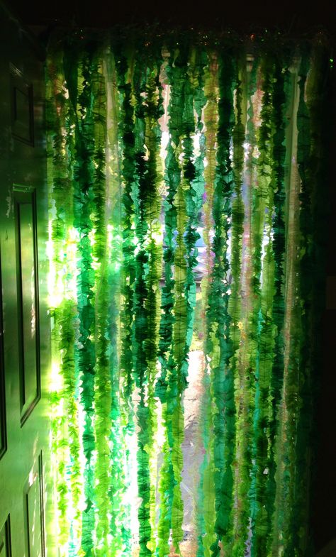 Crate paper seaweed. Seaweed Hanging From Ceiling, Seaweed Garland, Seaweed Decor, Paper Seaweed, Underwater Decor, Aquarium Party, Grunge Decor, Ocean Room Decor, Fairy Room