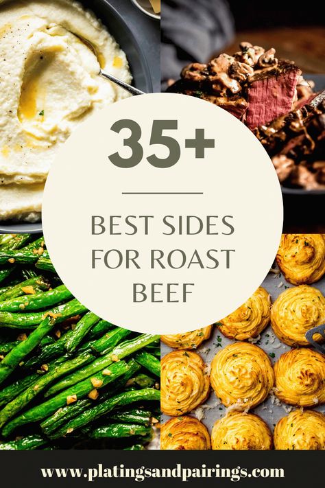 Roast Beef Dinner Sides, Sides For Roast, Sides For Roast Beef, Christmas Dinner Recipes Sides, Roast Beef Side Dishes, Roast Dinner Side Dishes, Christmas Roast Beef, Roast Dinner Sides, Beef Sirloin Tip Roast