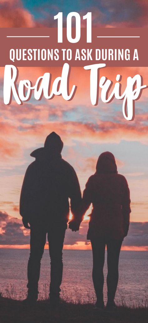 Road Trip With Partner, Relationship Deepening Questions, Road Trip Conversation Couples, Roadtrip Questions For Couples, Road Trip Questions For Friends, Travel Questions Fun, Travel Questions To Ask, Couple Road Trip Aesthetic, Road Trip With Boyfriend