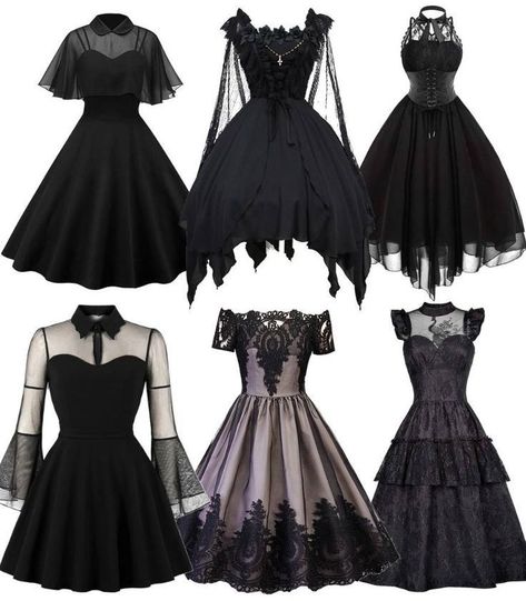 (Y,N) Swan is the younger sister of Bella Swan, she is a pure teenage… #fanfiction #Fanfiction #amreading #books #wattpad Usherette Outfit Wedding, Istoria Modei, Stile Harry Potter, The Younger Sister, Dress Design Drawing, Old Fashion Dresses, Idee Cosplay, Dress Design Sketches, Goth Dress