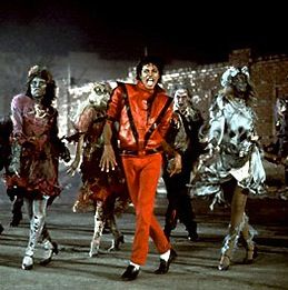 Michael Jackson - Thriller Michael Jackson Zombie, Michael Jackson Thriller Jacket, Thriller Michael Jackson, Thriller Video, Halloween Songs, Michael Jackson Thriller, Joseph Jackson, Grace Jones, King Of Pop