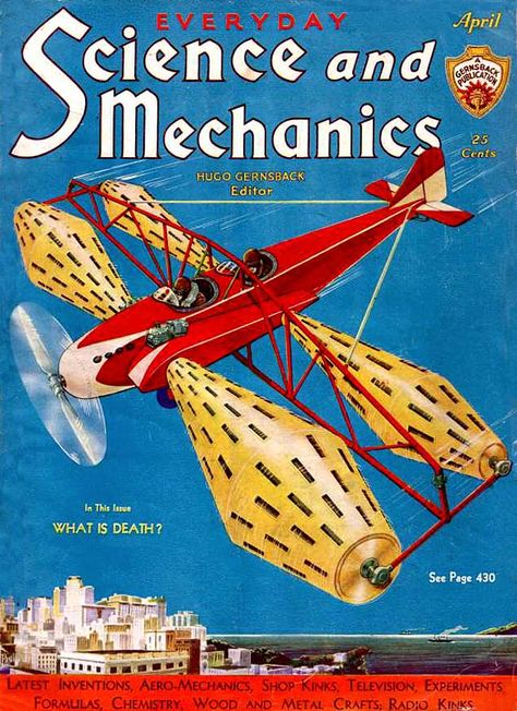 Science and Mechanics 1932-04 : Free Download, Borrow, and Streaming : Internet Archive Vintage Popular Mechanics, Vintage Scifi, Everyday Science, Early Science, Science Magazine, Pulp Covers, Science Fiction Illustration, Pulp Magazine, Fantasy Magic