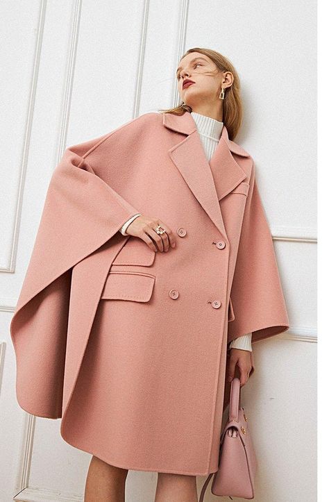 Belted cape coat