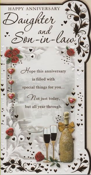 Happy Anniversary Daughter And Son-in-Law 25th Wedding Anniversary Quotes, 25th Anniversary Wishes, 25th Wedding Anniversary Wishes, 25th Anniversary Card, 50th Anniversary Card, Wedding Wishes Quotes, Champagne Celebration, Wedding Anniversary Greetings, Valentines Card For Husband