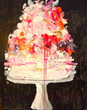 Sandy Welch, Cake Art Print, All About Me Art, Paint Photography, Painted Cakes, Pastel Watercolor, Mosaic Wall Art, Abstract Painters, Original Art For Sale