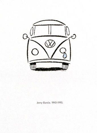 Car Drawing Easy, Vw Microbus, Doodle Flowers, Sketchbook Journal, Car Drawing, Arrow Tattoo, Jerry Garcia, Fashion Sketchbook, America Art