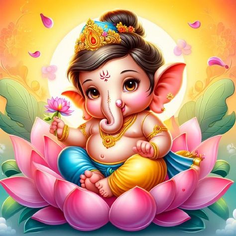 Bal Ganesh Painting, Cute Ganesh Ji Drawing, Ganpati Drawing Ganesha Painting, Bal Ganesh Drawing, Ganeshji Rangoli, Jai Shree Ganesh, Ganesha Art Illustration, श्री गणेश, Animal Line Drawings