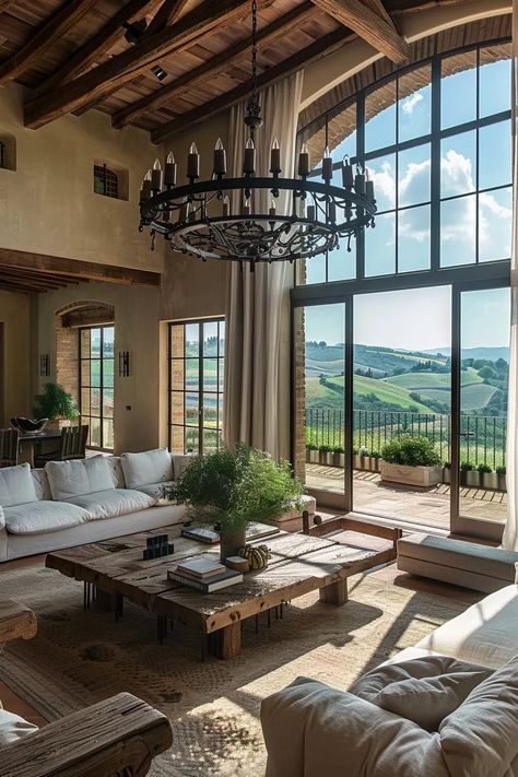 The 45 Secrets to a Stunning Tuscan Countryside Living Room Tuscan Aesthetic Interior, Italian Countryside Interior Design, Mediterranean Home Decor Tuscan Style, Italian Countryside House Interior, Modern Tuscan Living Room, Tuscan Style Homes Interior, Tuscan Farmhouse Decor, Italian Homes Interiors, Tuscan Interior Design