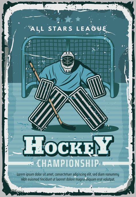 Vector retro poster for hockey sport Hockey Posters For Games, Posters For Games, Hockey Sport, Hockey Posters, Sport Style Woman, Sport Vector, Basketball Photography, Oufits Casual, White Shirt Men