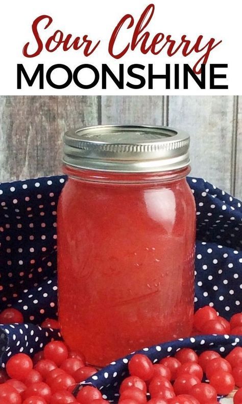 Sour cherry moonshine -- a sweet, puckering homemade moonshine made from infusing Everclear, cherry vodka, and sour cherry candies. #moonshine #sour #vodka #everclear #cocktailrecipes Cherry Moonshine Recipe, Cherry Pie Moonshine Recipe, Cherry Moonshine, Flavored Moonshine Recipes, Moonshine Drink Recipes, Homemade Moonshine, Moonshine Recipe, Cherry Vodka, Fun Drinks Alcohol