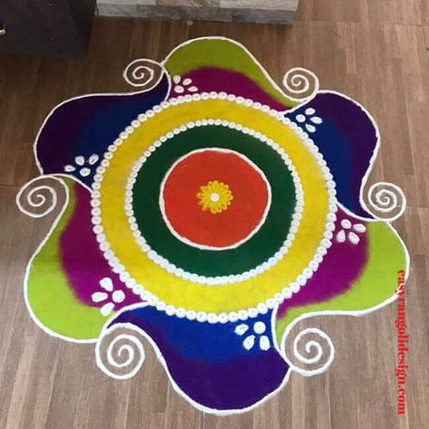 50 Main Gate Rangoli Designs (Rangoli Ideas) - March 2020 New Rangoli Designs Creativity Easy, Bhaiduj Rangoli Design, Welcome Rangoli Design, Rangoli Designs Latest Easy, Cartoons Rangoli Design, Welcome Rangoli, Sanskar Bharti Rangoli Designs, Designs Rangoli, Easy Rangoli Designs Videos