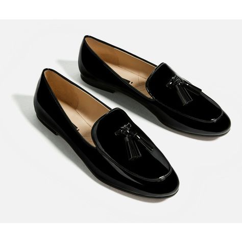 TASSELLED LOAFERS - Flats-SHOES-WOMAN | ZARA United States (610 MXN) ❤ liked on Polyvore featuring shoes and loafers Gucci Loafers Women, Loafers Outfit, Loafer Shoes Women, Patent Leather Loafers, White Shoes Women, Only Shoes, Tassel Loafers, Unique Shoes, Zara Shoes