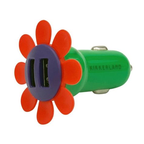 KIKKERLAND PHONE ACCESSORY Flower Car Charger Car Interior Diy, Hippie Car, Sky E, Girly Car Accessories, Car Deco, Cool Car Accessories, Girly Car, Flower Car, Car Goals