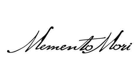 Momento Mori Memento Vivere Tattoo, Memento Vivere Tattoo, Momento Mori Tattoo, Mac Miller Tattoos, Memento Mori Tattoo, Dna Tattoo, Text Tattoo, Momento Mori, Tattoo Font