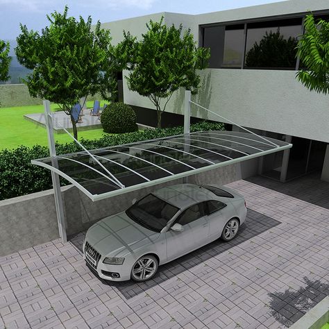 Parking Shed, Aluminum Carport, Pergola Carport, Carport Canopy, Car Shelter, Garage Exterior, Carport Designs, Rose Flower Pictures, Aluminum Pergola