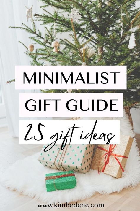 Here is a minimalist gift guide with 25 gift ideas that you can use for everyone. What I love about these gift ideas is that they will actually make Christmas shopping much easier for you, plus the recipients will also enjoy them, which means they won't have to declutter them after Xmas is over. Gifts For A Minimalist, 25 Gift Ideas, Practical Gift Ideas, Amazing Gift Ideas, Minimalist Shopping, Gift Ideas For Everyone, Holiday List, Minimalist Women, Minimalist Gifts