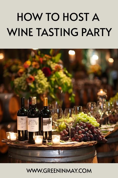 Planning on hosting a wine tasting party but have no idea how to do it? Worry, No More. Here is an ultimate guide on how to host a wine tasting party. Wine Tasting Restaurant, Wine Tasting Party Table Decor, Wine Tasting Decorating Ideas, Wine Tasting Birthday Party Ideas, Wine Tasting Room Ideas, Host Wine Tasting Party, Wine Tasting Party Ideas, Hosting A Wine Tasting Party, Wine Tasting Birthday Party