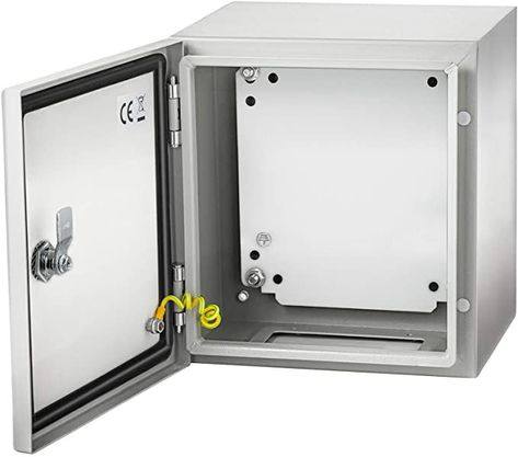 VEVOR NEMA Steel Enclosure, 12 x 12 x 8'' NEMA 4X Steel Electrical Box, IP66 Waterproof & Dustproof, Outdoor/Indoor Electrical Junction Box, With Mounting Plate Electrical Cabinet, Diy Electrical, Electrical Projects, Junction Boxes, Back Plate, Outdoor Indoor, Bathroom Medicine Cabinet, Carbon Steel, Locker Storage