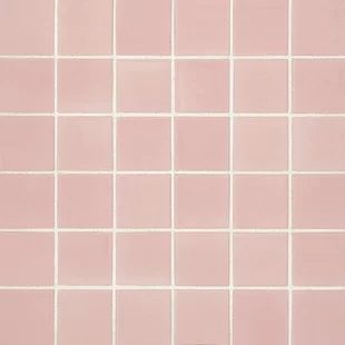 Pink Floor Tiles & Wall Tiles You'll Love in 2021 | Wayfair.ca Shower Wall Tile, Shower Floor Tile, Ceramic Subway Tile, Pastel Pink Aesthetic, Aesthetic Template, Pink Ceramic, Porcelain Mosaic, Shower Floor, Color Tile