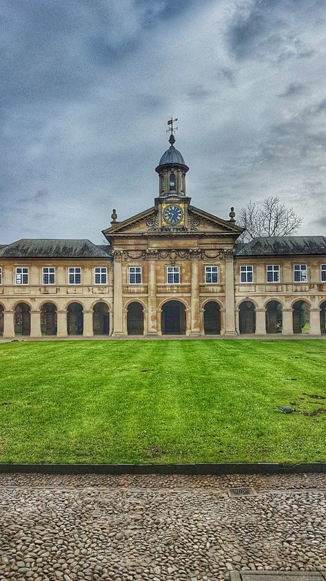 Emmanuel College, Cambridge Front Courtyard Emmanuel College, College Cheer, Uk Trip, Front Courtyard, University Of Cambridge, Travel Recommendations, Canadian History, Perfect Storm, Living History